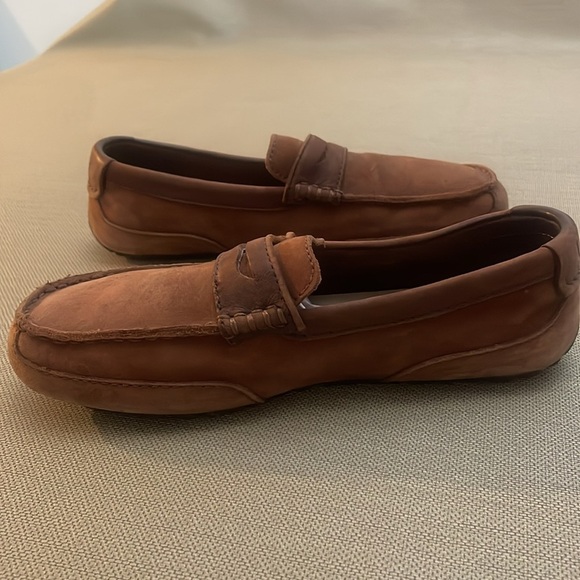 UGG Mens Brown Tan Suede Leather Loafers Size 8 main image 6